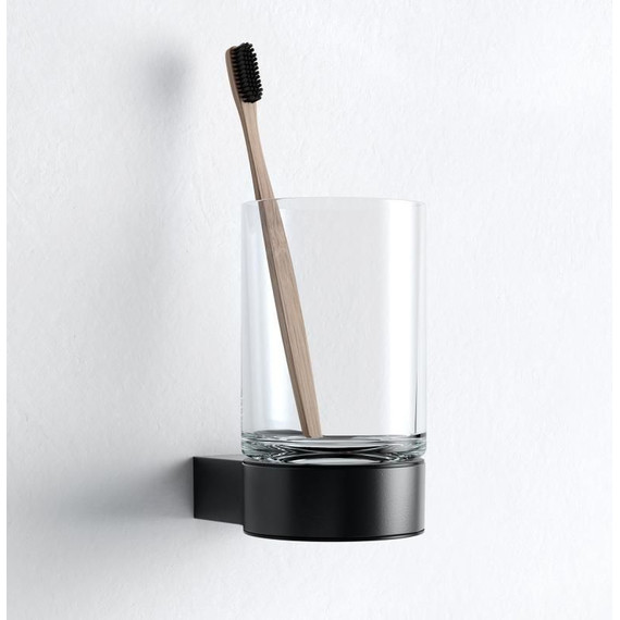 Стакан для зубных щеток Keuco Plan 14950379000, цвет чёрный матовый - фото 2
