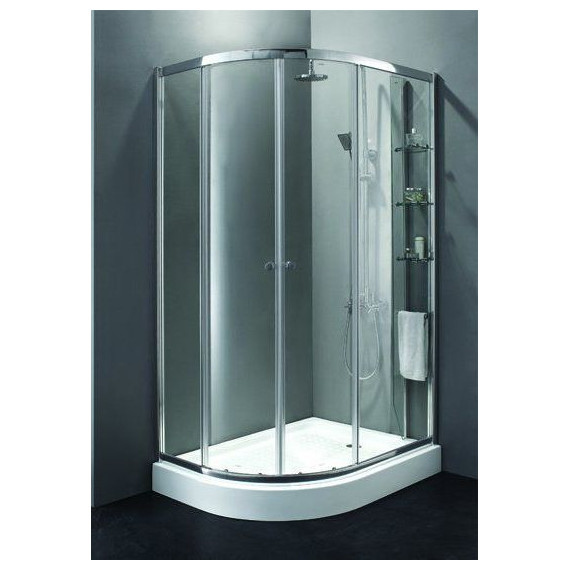 Душевое ограждение Cezares 120x100 см ANIMA-W-RH-2-120/100-C-Cr-R, хром/прозрачное - фото 
