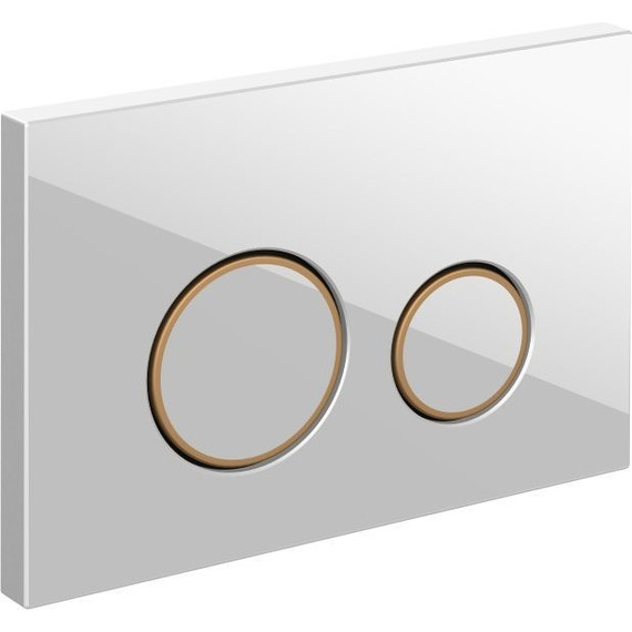 Кнопка смыва Cersanit Twins A63535, белый - фото 2