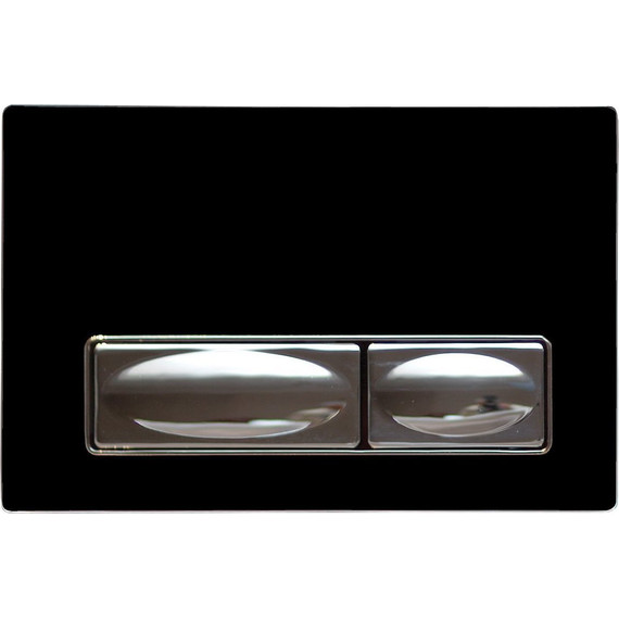 Кнопка смыва Creavit Design GP4002.00, черный/хром - фото 