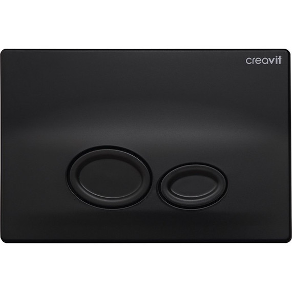 Кнопка смыва Creavit Drop GP2002.01, черный матовый - фото 