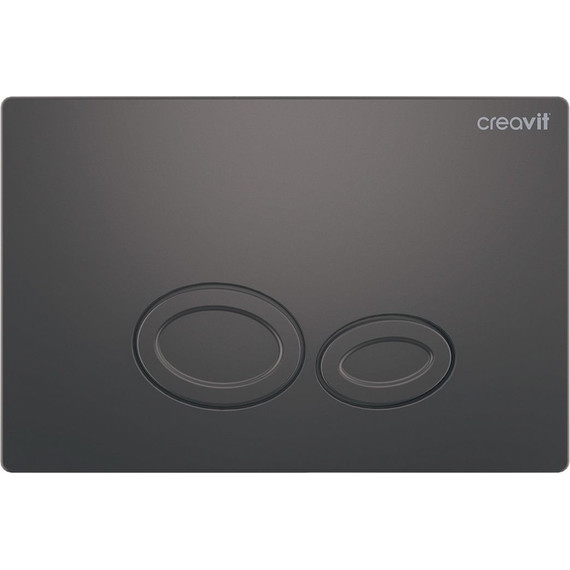 Кнопка смыва Creavit Drop GP2002.04, антрацит матовый - фото 