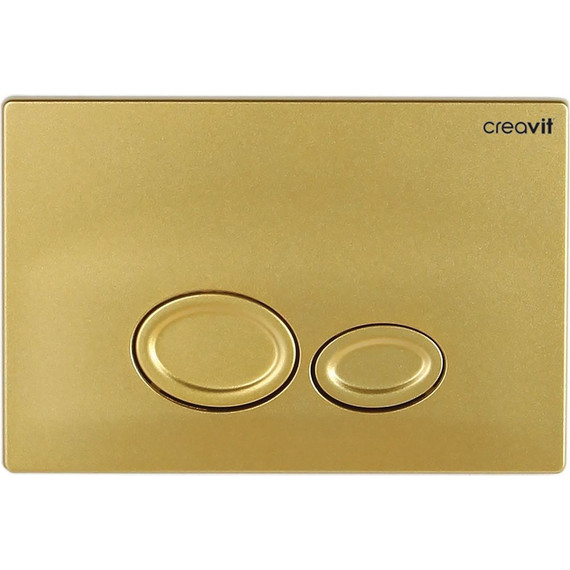 Кнопка смыва Creavit Drop GP2006.00, золото - фото 