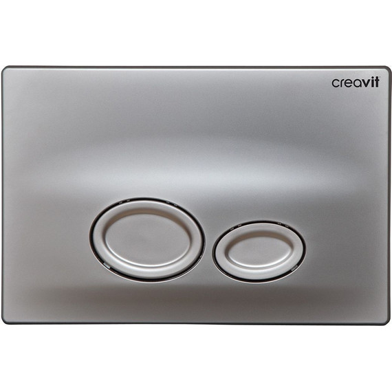 Кнопка смыва Creavit Drop GP2002.00, серый матовый - фото 