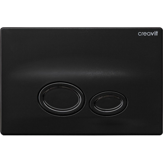 Кнопка смыва Creavit Drop GP2002.02, черный глянец - фото 