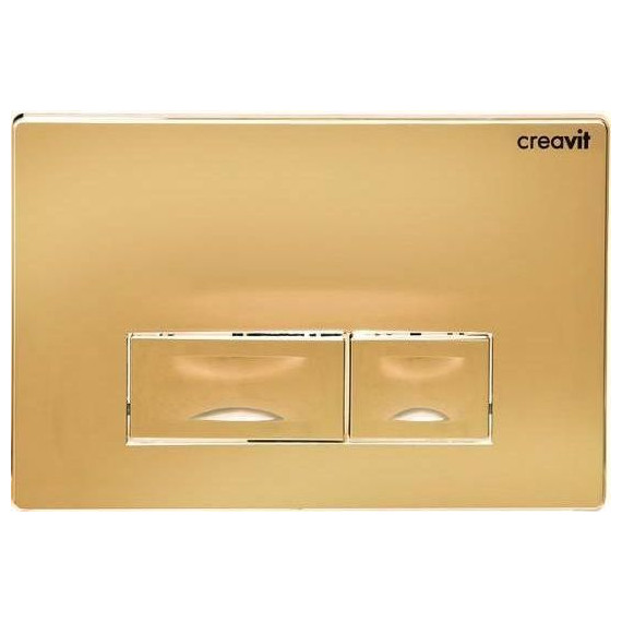 Кнопка смыва Creavit Ore GP3005.00, золото - фото 