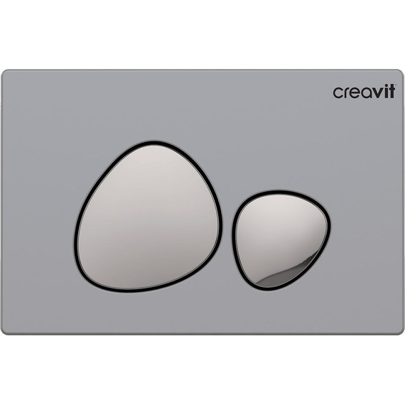 Кнопка смыва Creavit Spa GP7003.00, хром матовый - фото 