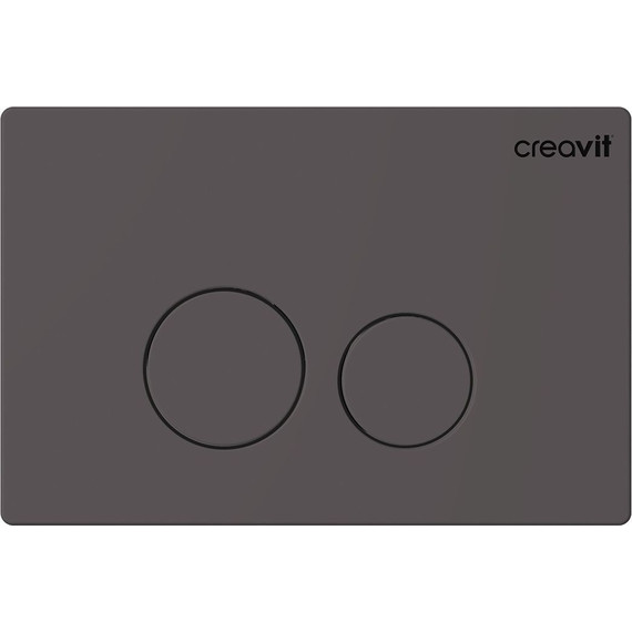 Кнопка смыва Creavit Terra GP9002.04, антрацит матовый - фото 