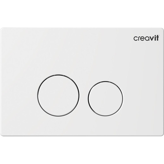 Кнопка смыва Creavit Terra GP9001.00, белый - фото 