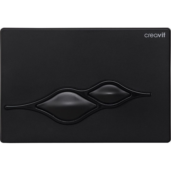 Кнопка смыва Creavit Ufo GP1002.02, черный глянцевый - фото 
