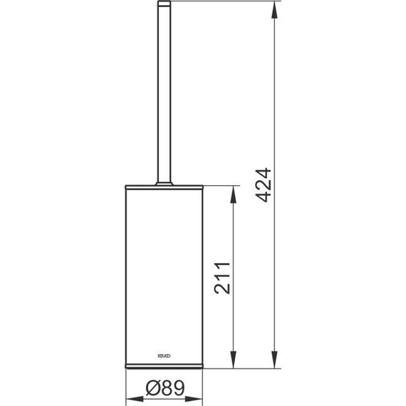 Ёршик для унитаза Keuco Moll 04969010100, цвет хром/белый - фото 3