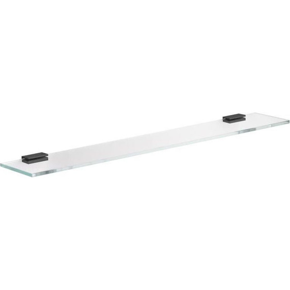 Стеклянная полка Keuco Edition 11 70 см 11110135700, цвет хром чёрный - фото 