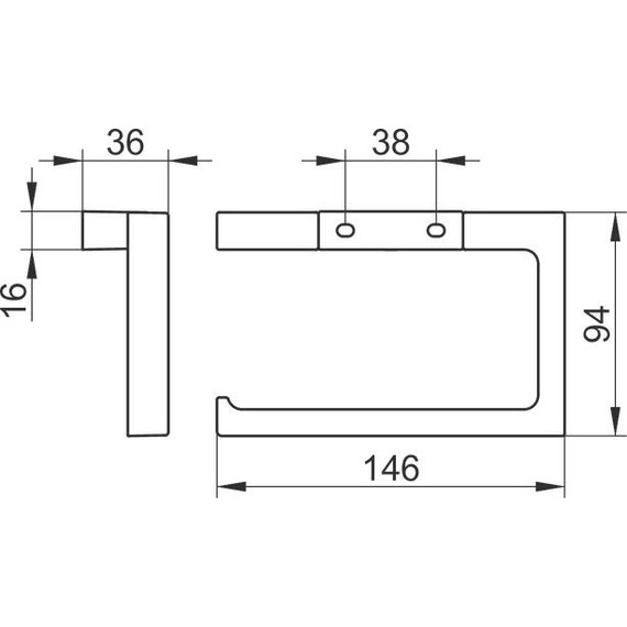 Держатель для туалетной бумаги Keuco Edition 11 11162010000 - фото 5