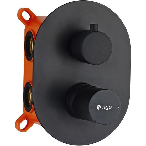 Смеситель для ванны AQG Tube 01TUB351NG, черный матовый - фото 