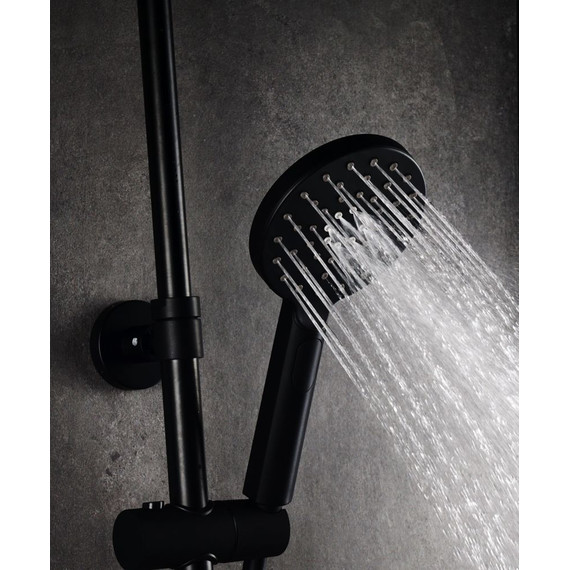 Душевая стойка AQG Beta 21NITR25BEA05, черный матовый - фото 3