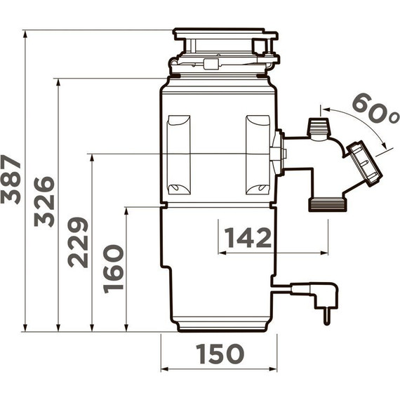 Измельчитель пищевых отходов Omoikiri Nagare Slim 1250 4995063 - фото 4