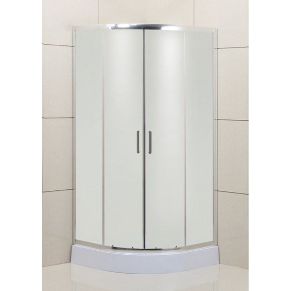 Душевое ограждение BelBagno 80x80 см UNO-195-R-2-80-P-Cr, хром/матовое - фото 