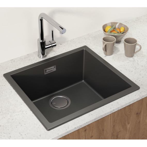 Кухонная мойка Omoikiri Yamakawa 55-U/I GB 4993780, чёрный, Цвет производителя: чёрный - фото 3