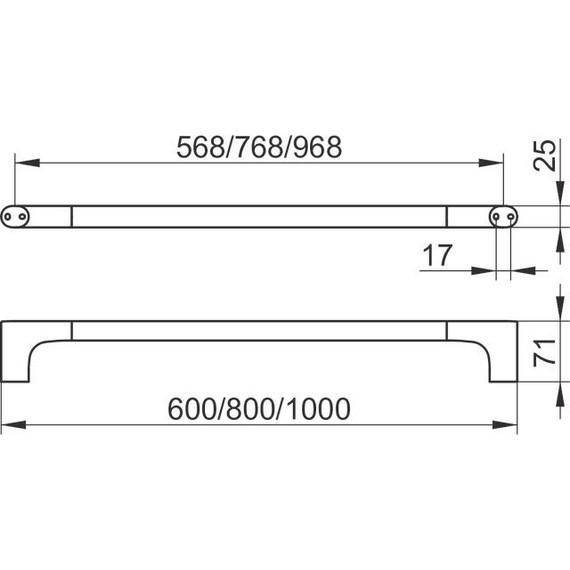 Полотенцедержатель Keuco Edition 400 100 см 11501011000 - фото 2