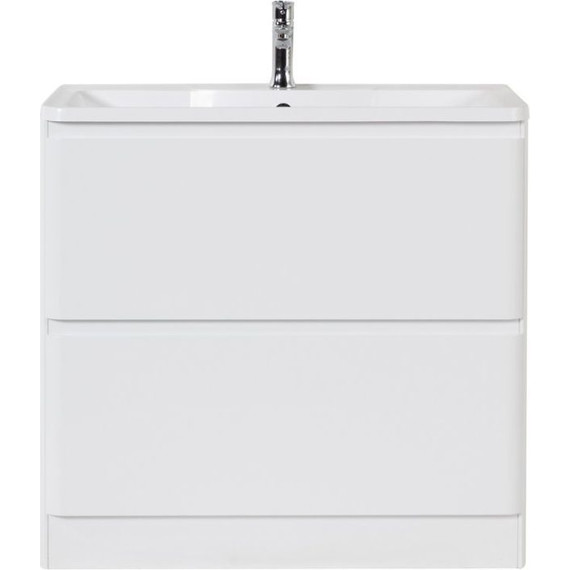 Тумба напольная с раковиной BelBagno ALBANO-700-2C-PIA-BL 70 см, Bianco Lucido - фото 
