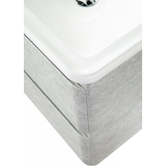 Тумба подвесная с раковиной BelBagno ALBANO-700-2C-SO-CVG 70 см, Cemento Verona Grigio, Цвет фасада: Cemento Verona Grigio - фото 5