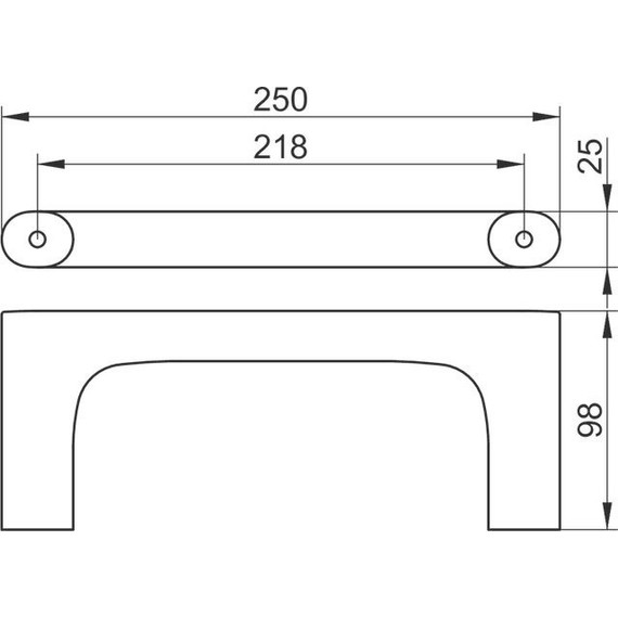 Полотенцедержатель Keuco Edition 400 11521130000, цвет хром чёрный - фото 2