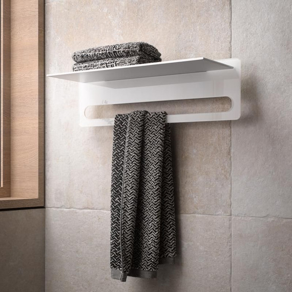 Полка для полотенец Keuco Edition 400 11575170030, цвет белый глянцевый - фото 2