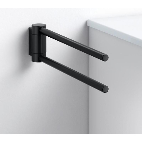 Держатель для полотенца Keuco Plan 30 см 14919370000, цвет чёрный матовый - фото 6