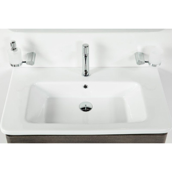 Тумба подвесная с раковиной BelBagno ALBANO-CER-1050-2C-SO-RNG 105 см, Rovere Nature Grigio, Цвет фасада: Robere Nature Grigio - фото 3