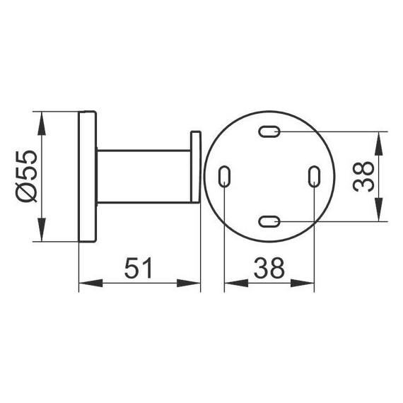 Крючок Keuco Plan 14914070000, цвет нержавеющая сталь - фото 2