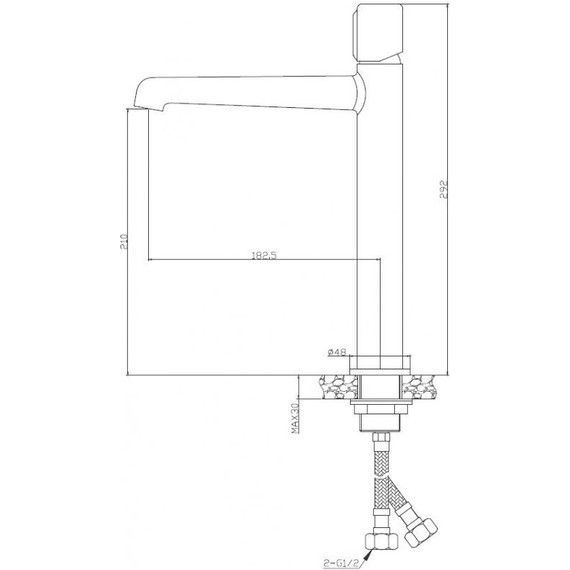 Смеситель для раковины высокий BelBagno UNO-LMC-NERO-W0, черный матовый, Цвет производителя: чёрный матовый - фото 2