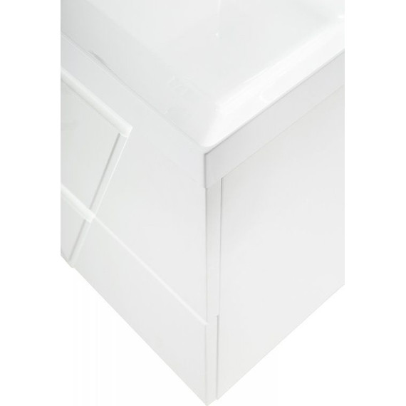 Тумба подвесная с раковиной BelBagno VITTORIA-800-2C-SO-BO-P 80 см, Bianco Opaco - фото 6