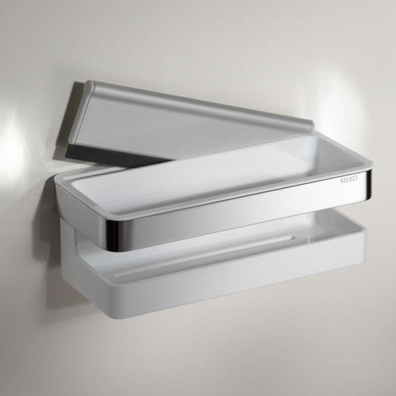 Полка Keuco Moll 12759010000, цвет хром/белый - фото 3
