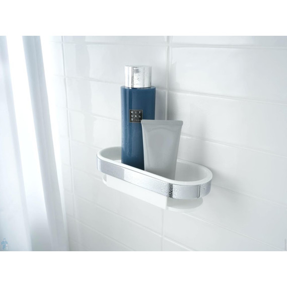 Полка Keuco Smart 14758010100, цвет хром/белый - фото 2