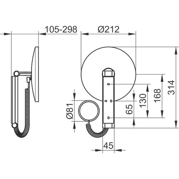 Зеркало косметическое настенное Keuco ILook_Move 17612019000 - фото 5