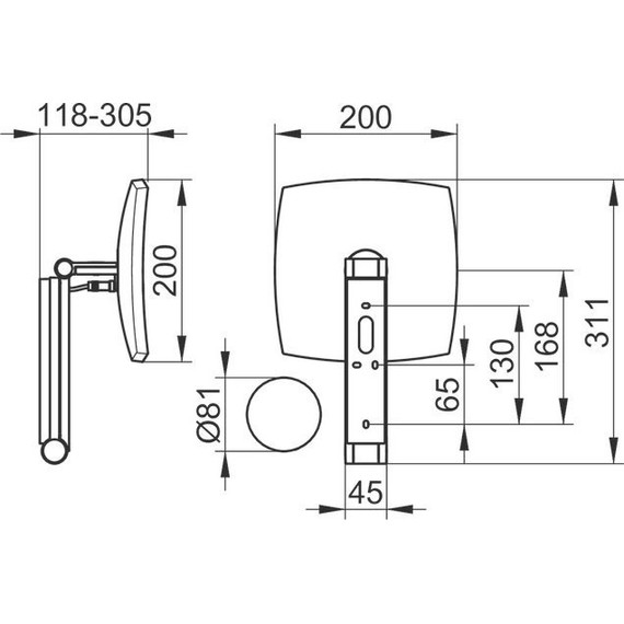 Зеркало косметическое настенное Keuco ILook_Move 17613019002 - фото 3