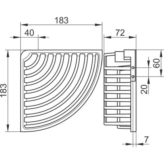 Полка угловая Keuco Seifenkorbe 24944010100 - фото 4