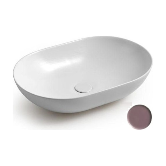 Раковина-чаша White Ceramic Balisong 60 см W0807PL, сливовый матовый - фото 
