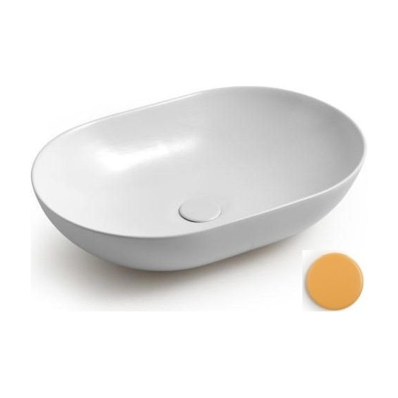 Раковина-чаша White Ceramic Balisong 60 см W0807OC, оранжевый матовый - фото 