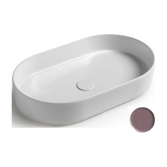 Раковина-чаша White Ceramic Blade 60 см W0527PL, сливовый матовый - фото 