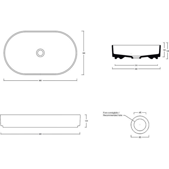 Раковина-чаша White Ceramic Blade 60 см W0527VA, зеленый матовый - фото 2
