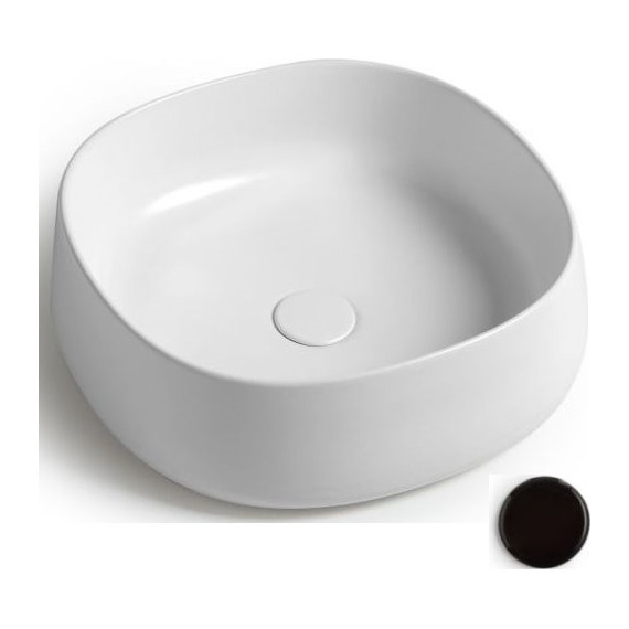 Раковина-чаша White Ceramic Jumper 42 см W072705, черный матовый - фото 
