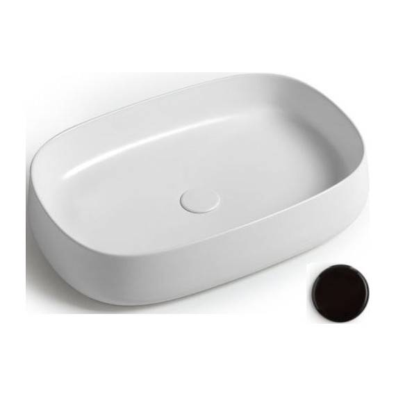 Раковина-чаша White Ceramic Jumper 60 см W070705, черный матовый - фото 