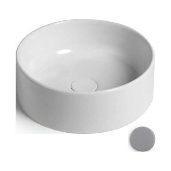 Раковина-чаша White Ceramic Slim 40 см W0147FM, серый матовый - фото 