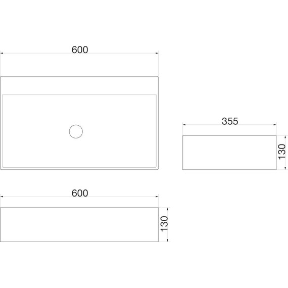 Раковина-чаша SantiLine 60 см SL-1093 - фото 2