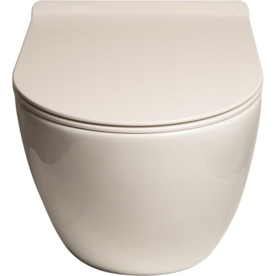 Унитаз подвесной безободковый SantiLine SL-5002 с крышкой микролифт - фото 2