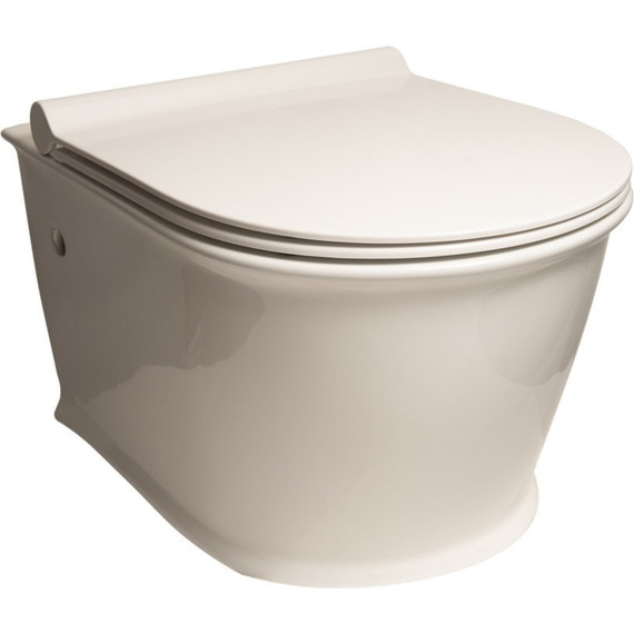 Унитаз подвесной безободковый SantiLine SL-5009 с крышкой микролифт - фото 2