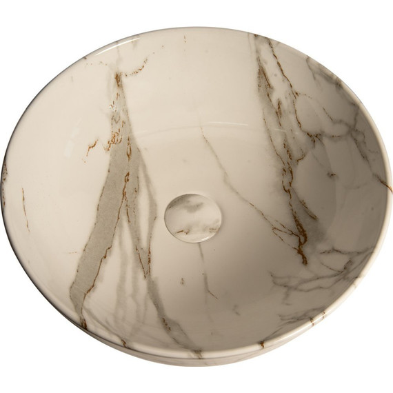 Раковина-чаша SantiLine 41 см SL-7021, под мрамор - фото 3