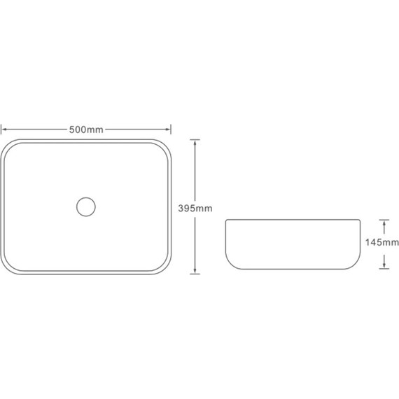 Раковина-чаша SantiLine 50 см SL-7029, под мрамор - фото 2
