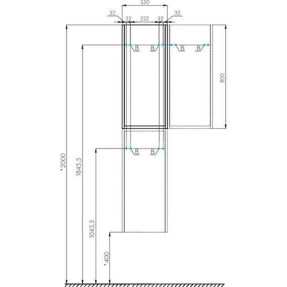 Шкаф подвесной Акватон Марти 35 см 1A270203MY010, белый глянцевый/дуб эндгрейн - фото 7